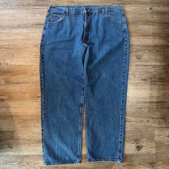 Vintage Carhartt Mens 44x30 Relaxed Fit Jeans Union Made In USA Straight - Picture 5 of 5
